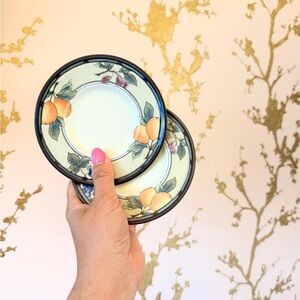 Mikasa Intaglio Garden Harvest Butter Pats Set of 2